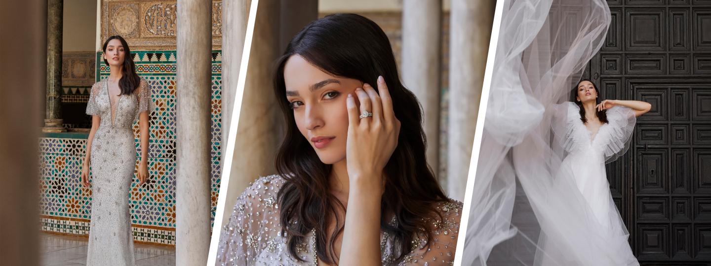 women in bridal clothing 