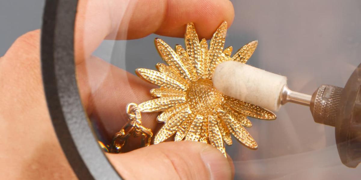 Photo of a person working on a piece of jewellery
